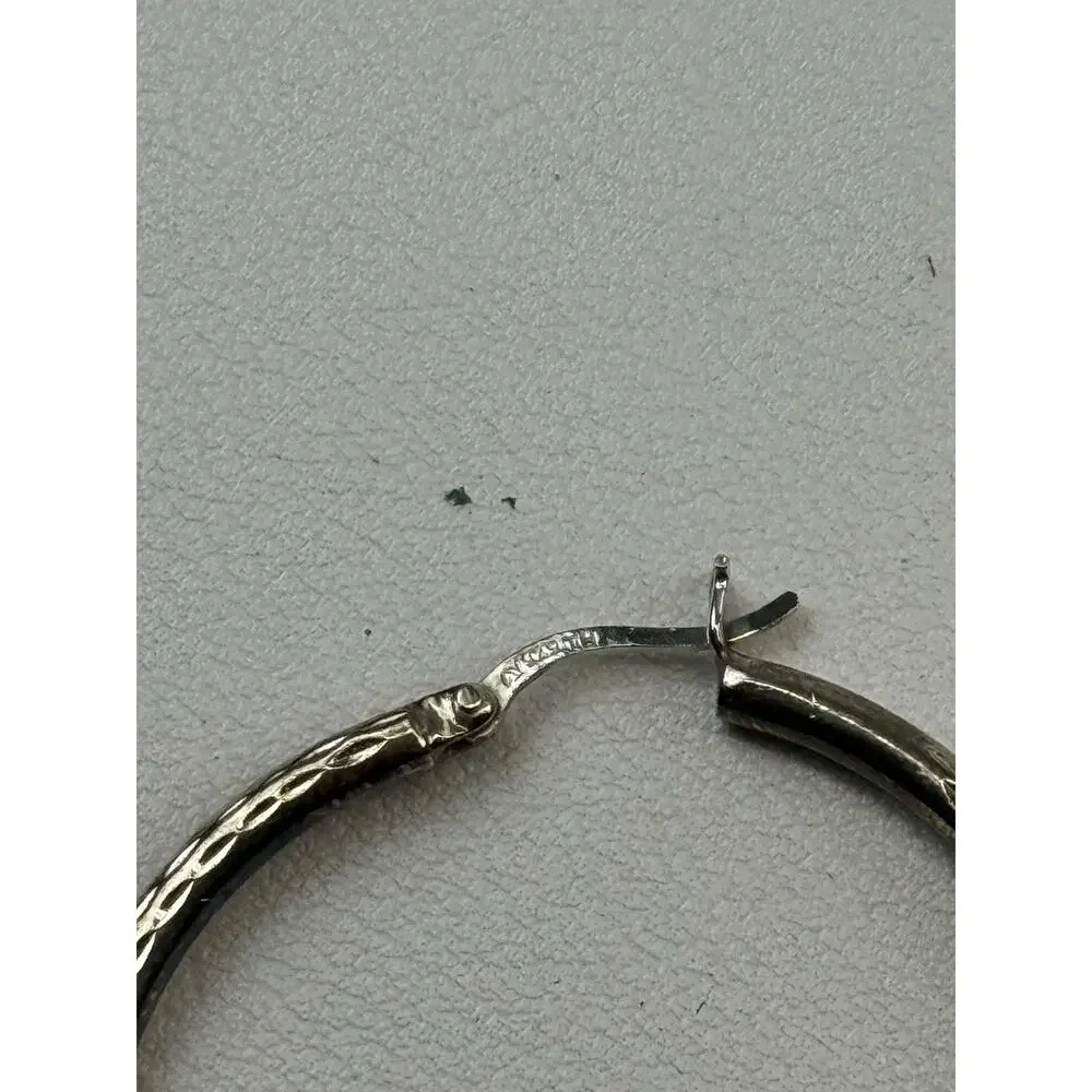 AV TH Sterling Silver Pierced Earrings 1.5